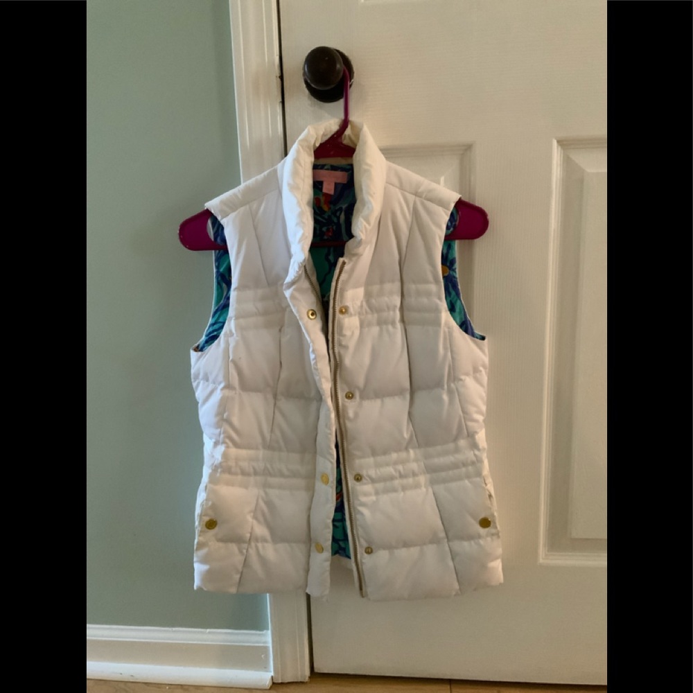 Lilly Pulitzer White Kate Vest XS
